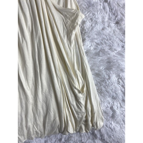 Emphasis Womens Ivory Tunic Tank Top Size L Rayon Overlap Sequins Embellished - Picture 6 of 7